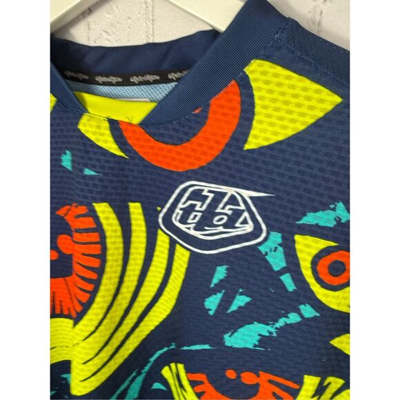 Troy Lee Designs TLD Men's Skyline Air Short Sleeve Jersey Eyeballs Blue Large - Picture 2 of 7